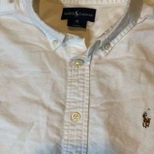 Big Boys Blake Oxford Shirt Size 16, white